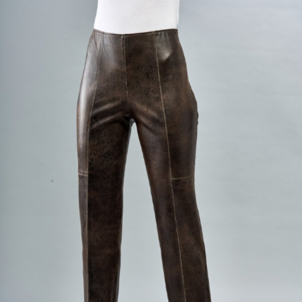 Insight NWT Faux Vegan Leather Seamed Pant